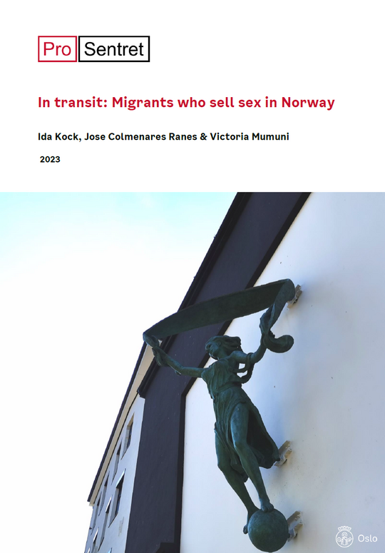 Forsiden til rapporten In transit: Migrants who sell sex in Norway