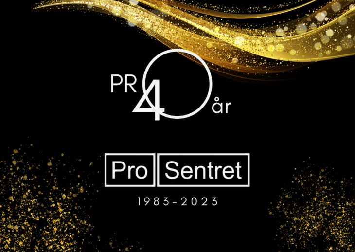 Pro Sentret 40 år jubileumsfestinvitasjon. Pro Sentret 40 år jubileumsfestinvitasjon.