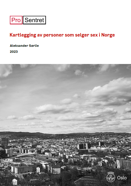 Bilde av forsiden på rapporten som kartlegger personer som selger sex i Norge.