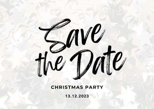 Save the date: Christmas party 13.12.2023. Save the date: Christmas party 13.12.2023.